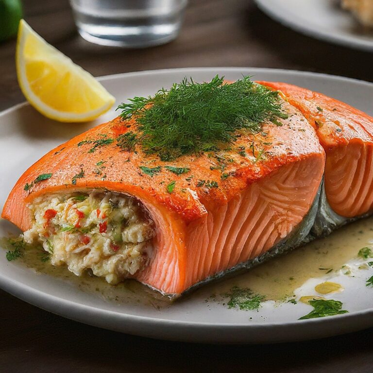 Crab Stuffed Salmon