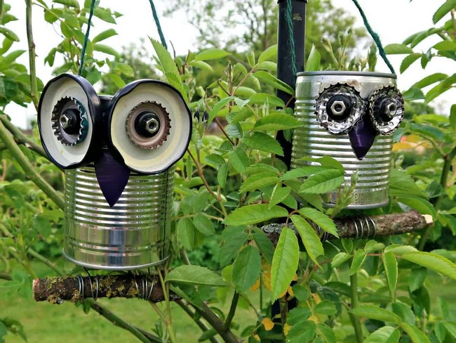 How To Make A Recycled Tin Can Owl
