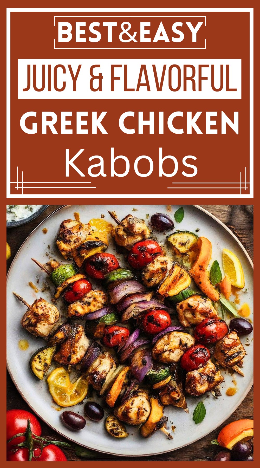 Juicy & Flavorful Greek Chicken Kabobs