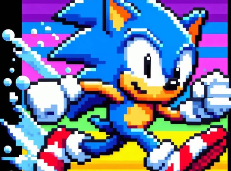 Sonic Perler Beads Patterns