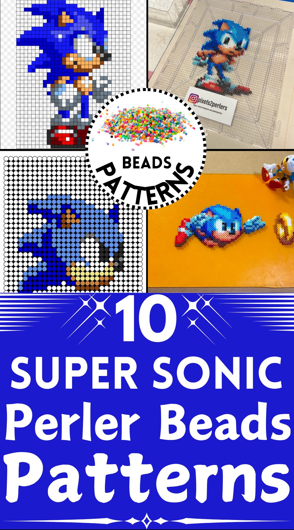 Super Simple Sonic Perler Beads Patterns (1)