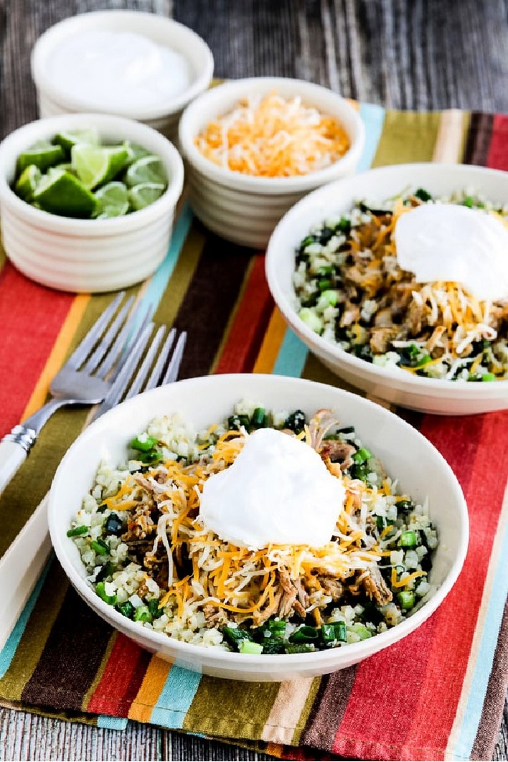 Green Chile Pork Taco Bowl