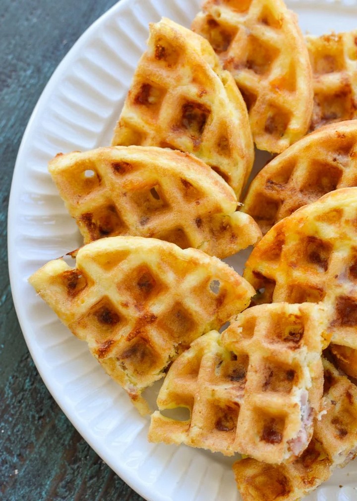 Ham And Cheese Chaffles