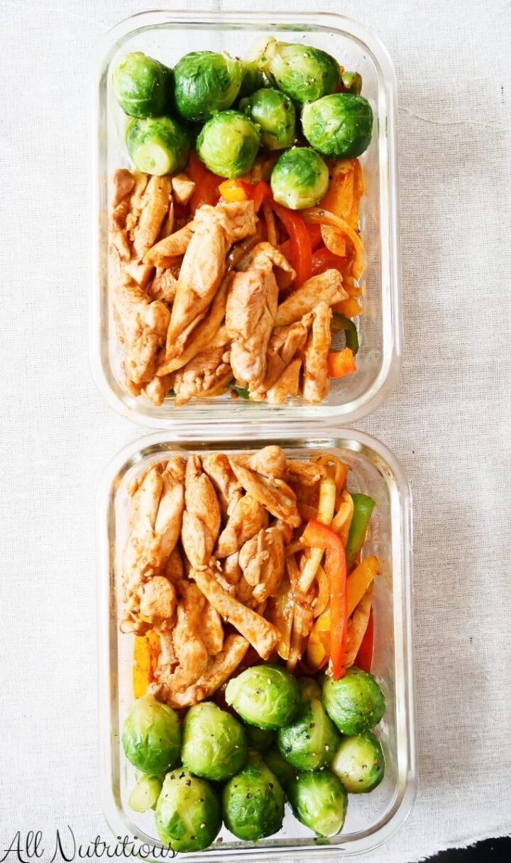 Healthy Chicken Fajita Meal Prep Bowl