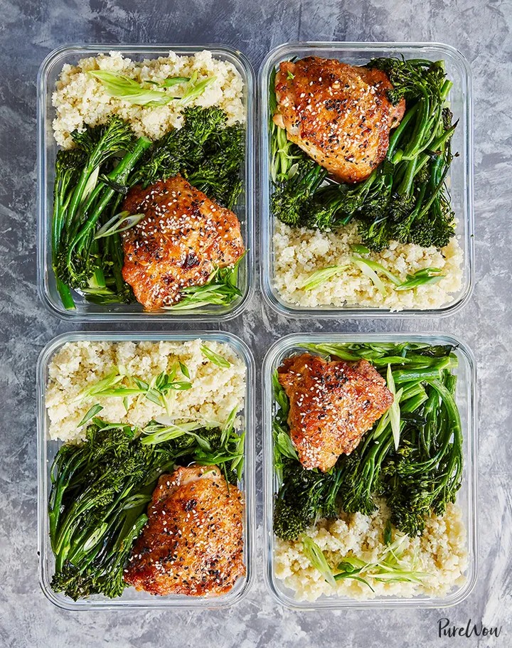 Meal Prep Honey Sesame Chicken With Broccolini