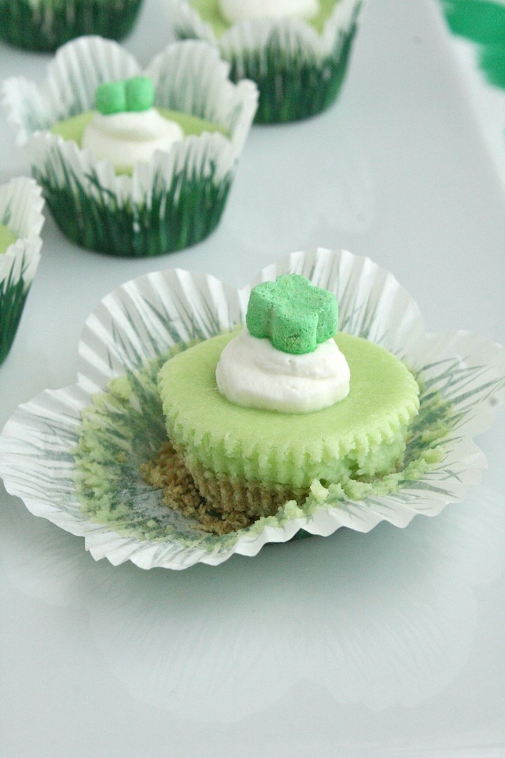 Miniature Lucky Charm Cheesecakes