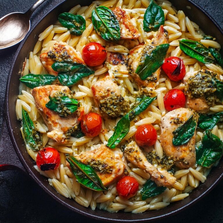One-Pan Creamy Chicken Orzo Recipe