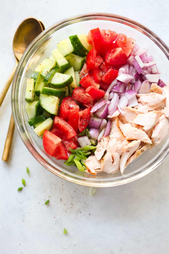 Salmon Chopped Salad Recipe