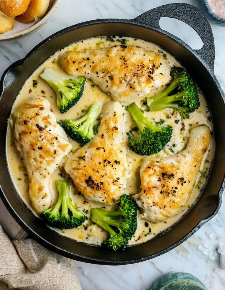 Creamy Honey Mustard Chicken And Broccoli