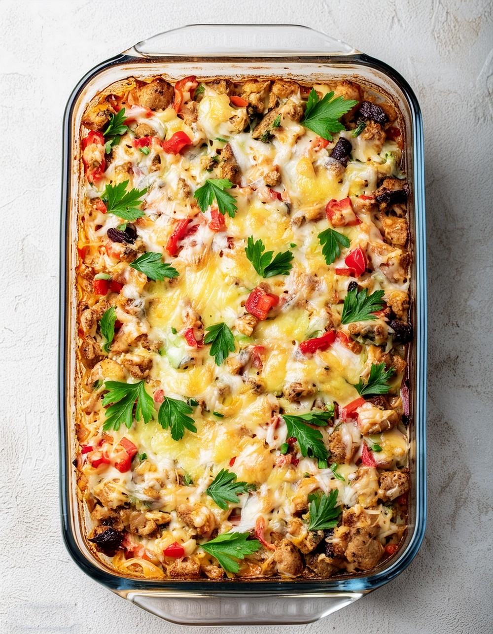 Easy Chicken Burrito Casserole