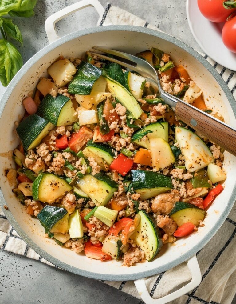 Easy Ground Turkey And Zucchini Skillet Recipe