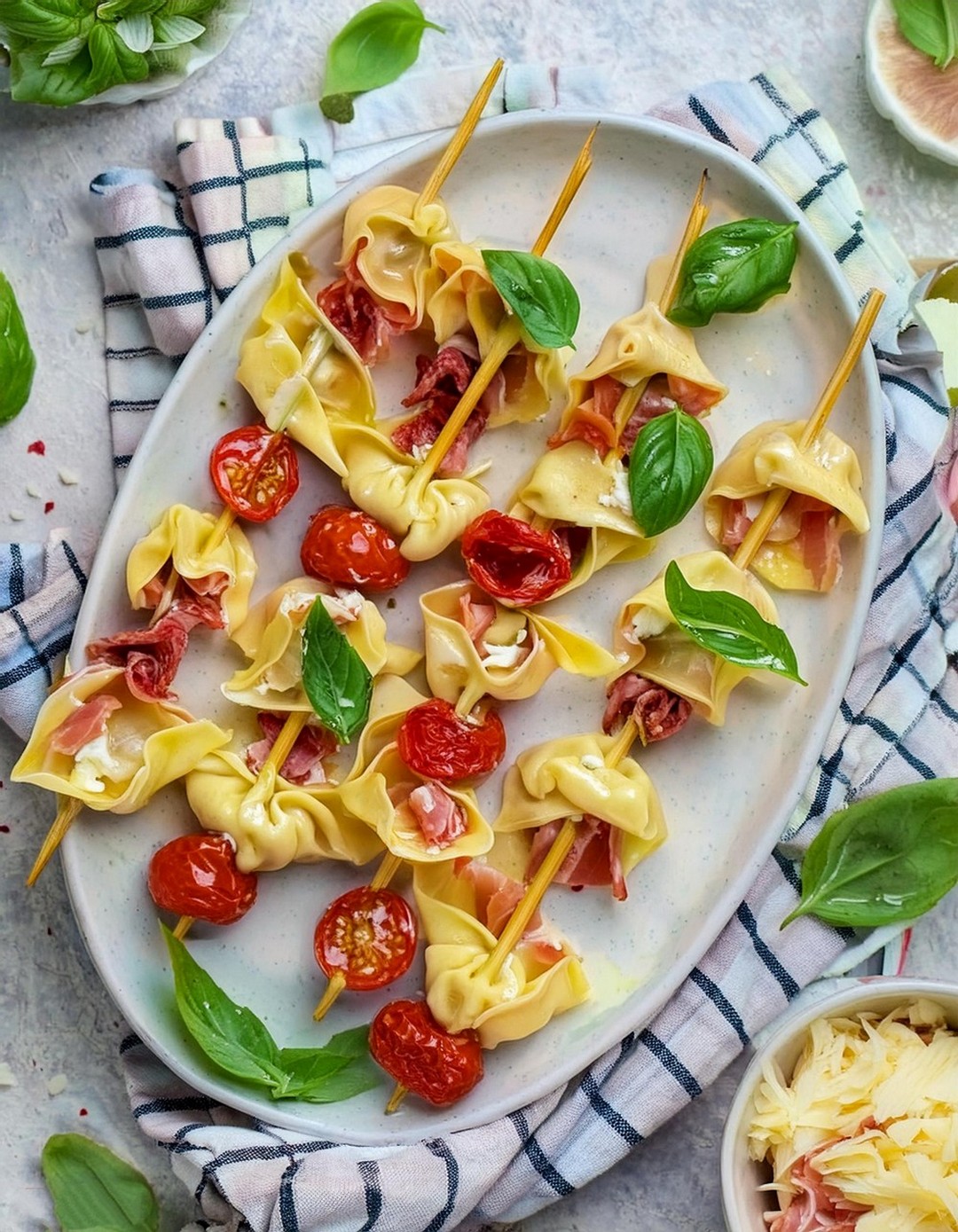Easy Tortellini Skewers Appetizer Recipe