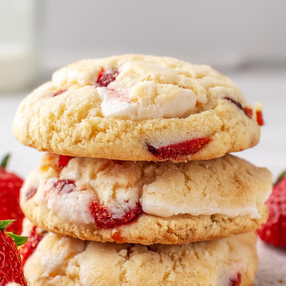 Strawberry Cheesecake Cookies Recipe