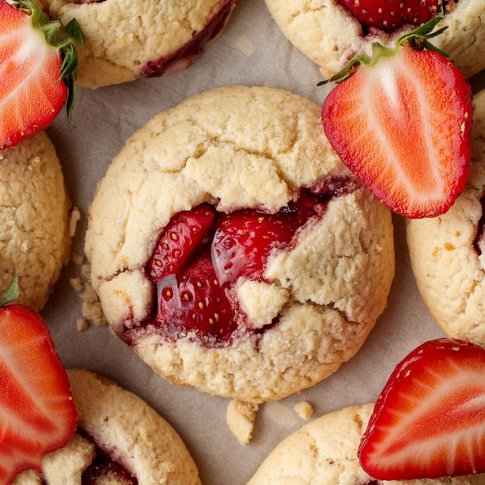 Strawberry Cheesecake Cookies