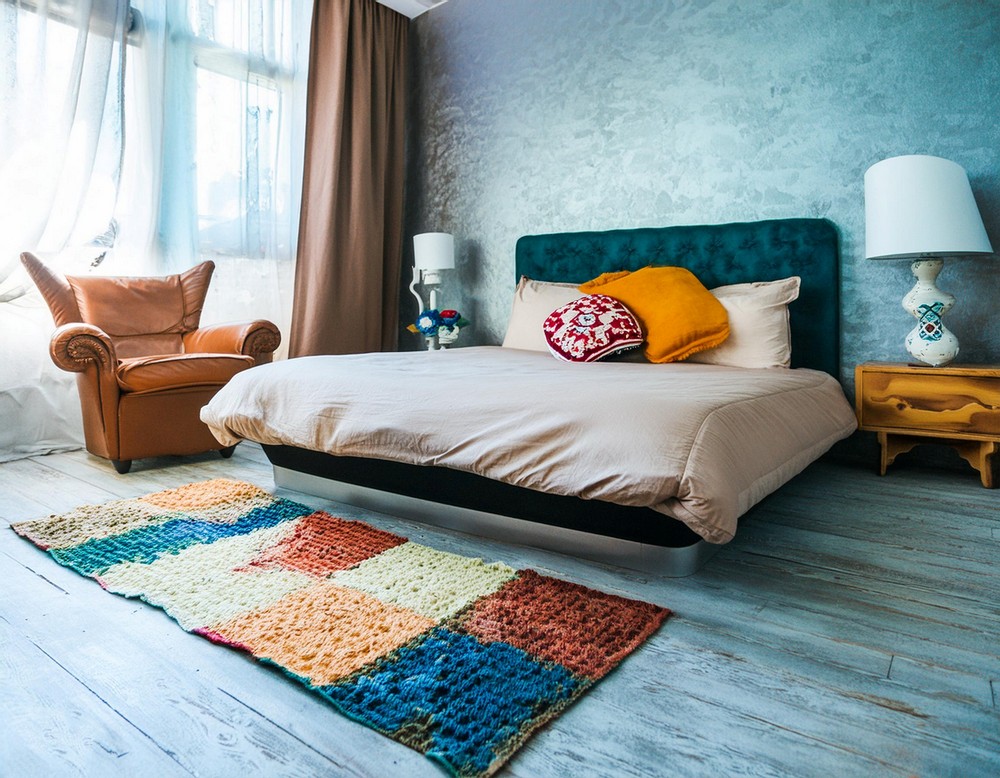 Apartment Decorating with Add a Colorful Rug