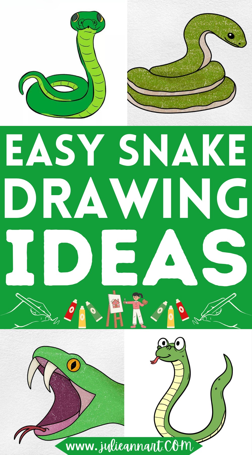 Easy Snake Drawing Ideas