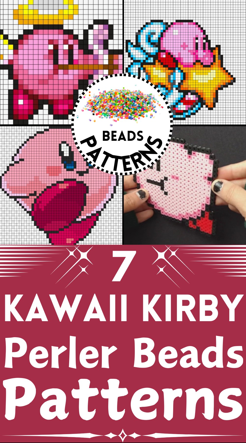 Kawaii Kirby Perler Beads Patterns