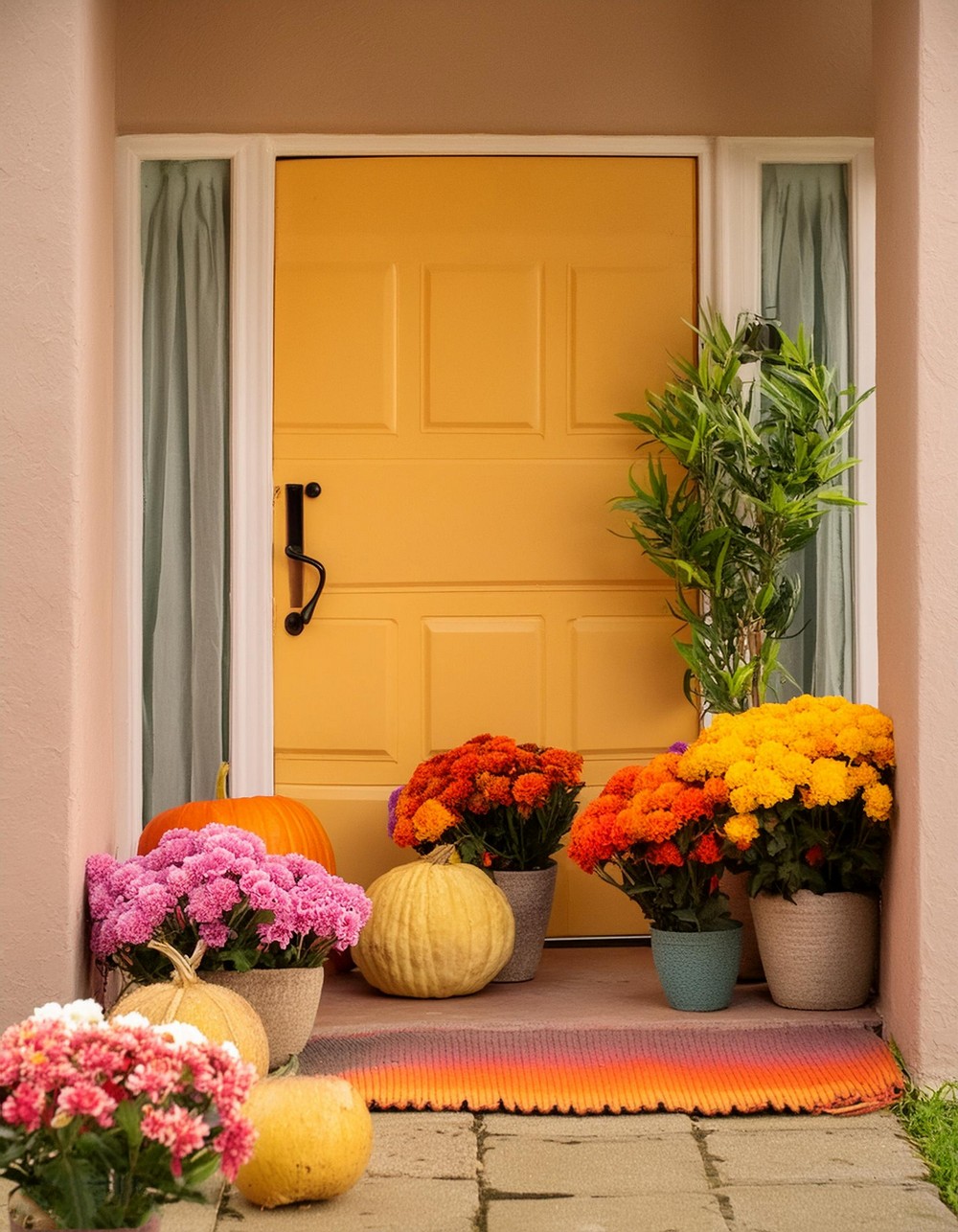 Entryway Decor Idea With Colorful Entryway Decor 3