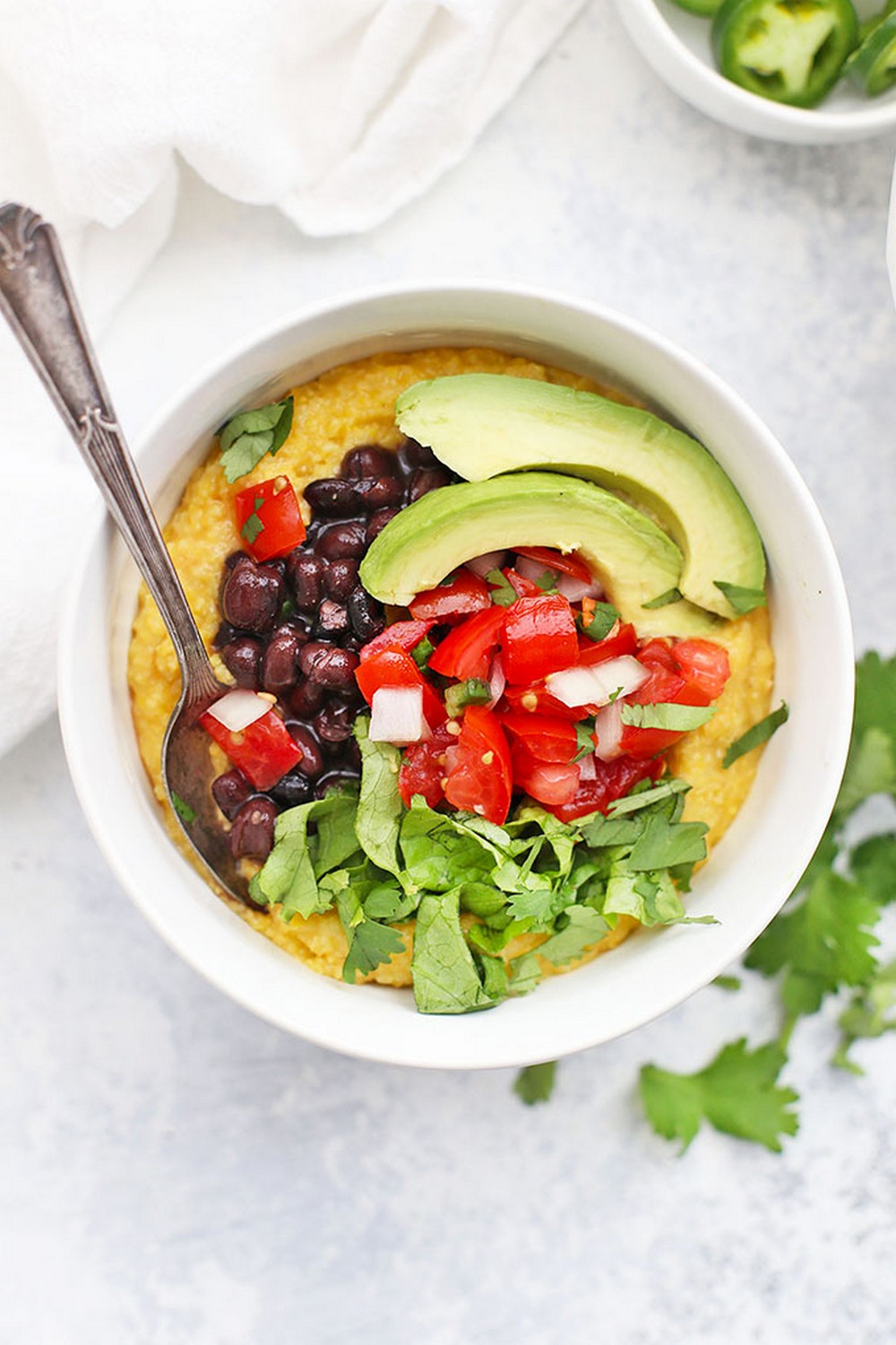 Black Bean Polenta Bowls