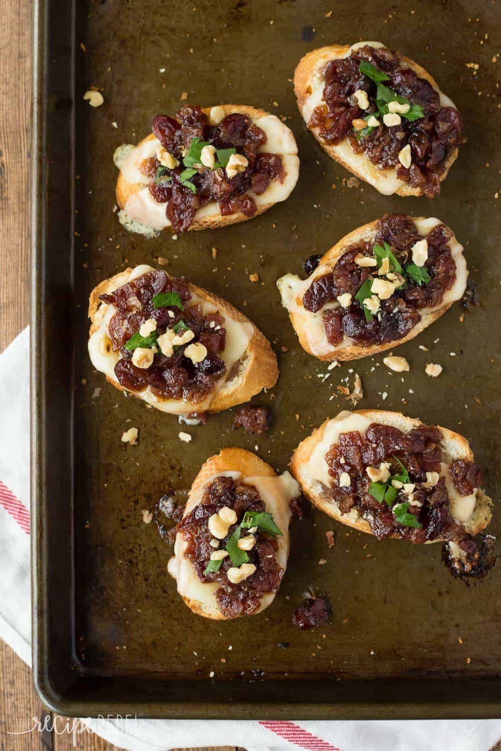 Cranberry Bacon Jam Crostini