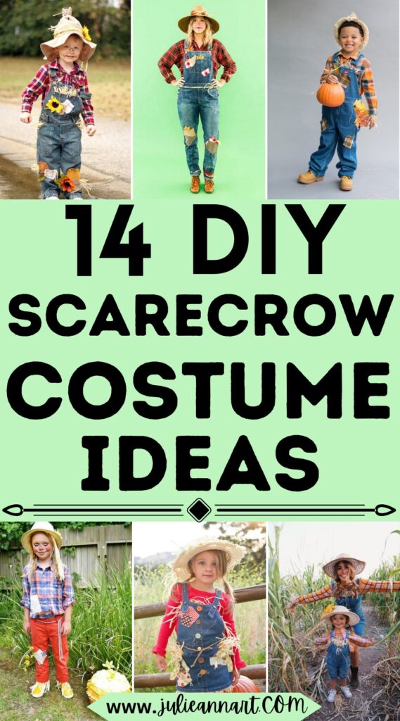 14 Classical DIY Scarecrow Costume Ideas For Halloween - Julie Ann Art