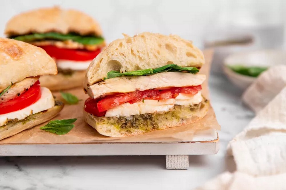 Grilled Chicken Caprese Sandwich