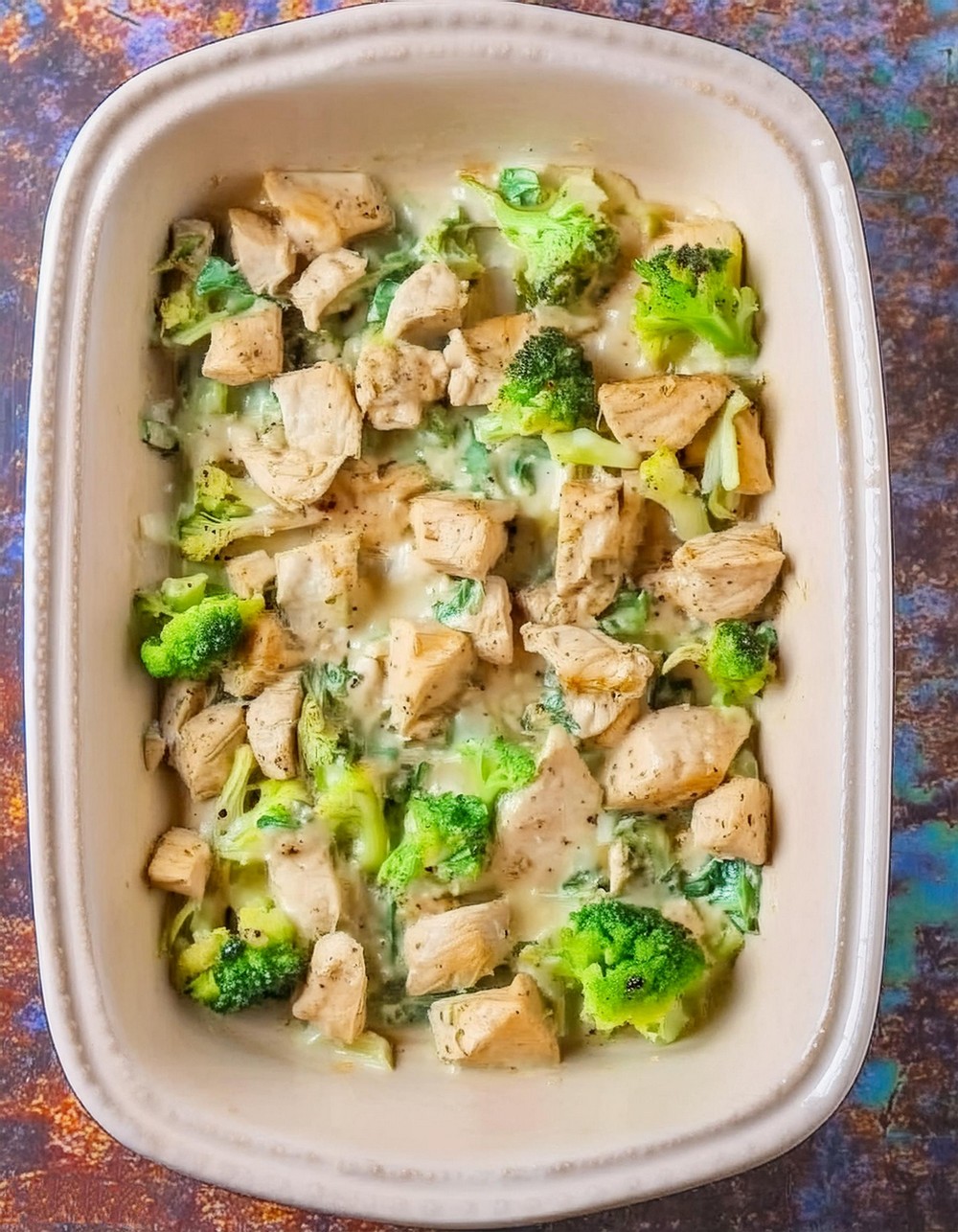 Keto Low Carb Chicken Broccoli Cheese Casserole 3