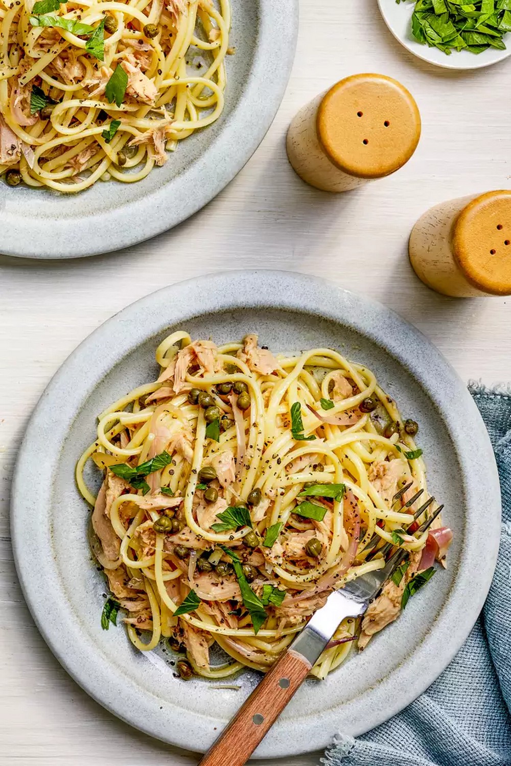 Linguine With Tuna and Capers
