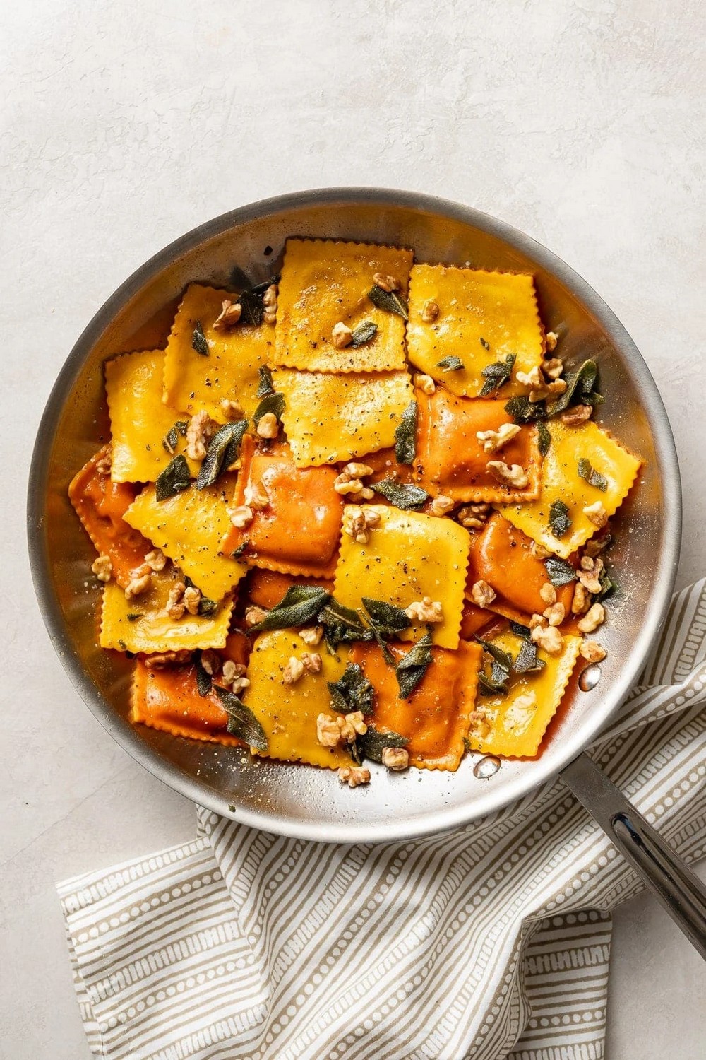 Pumpkin Ravioli With Sage