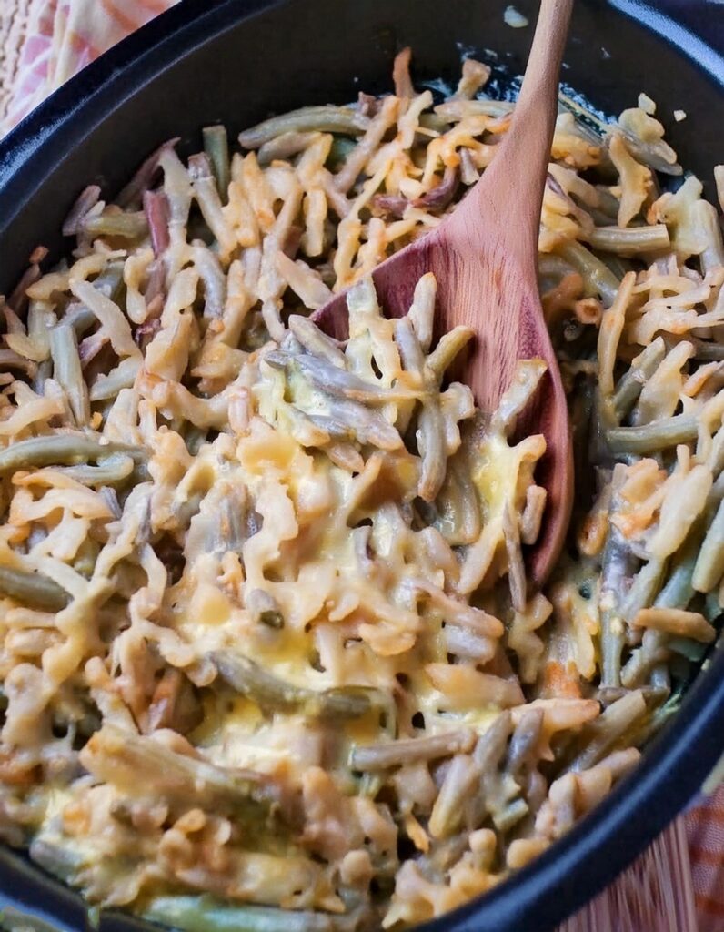 Slow Cooker Cheesy Green Bean Casserole Recipe Julie Ann Art