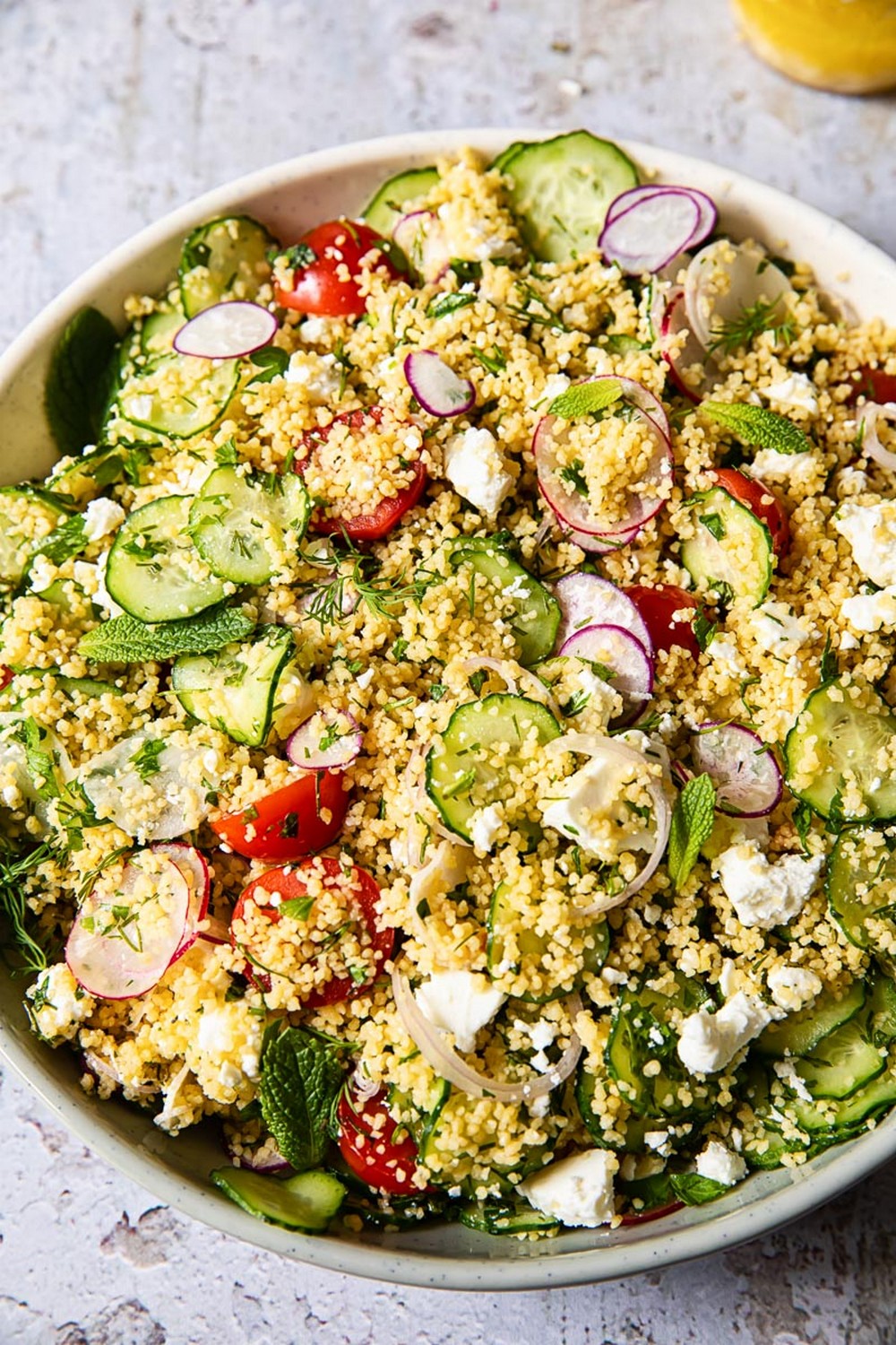 Summer Picnic Couscous Salad With Feta