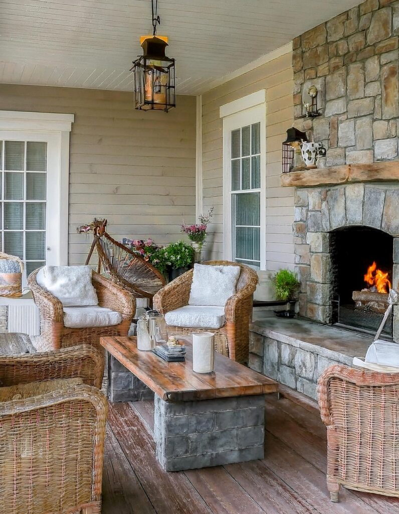 10 Best & Unique Screened In Porch With Fireplace Ideas - Julie Ann Art