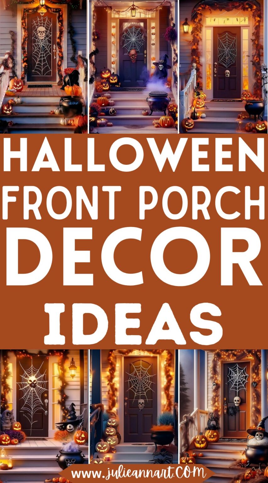 7 Spooky Stylish Halloween Front Porch Decor Ideas - Julie Ann Art