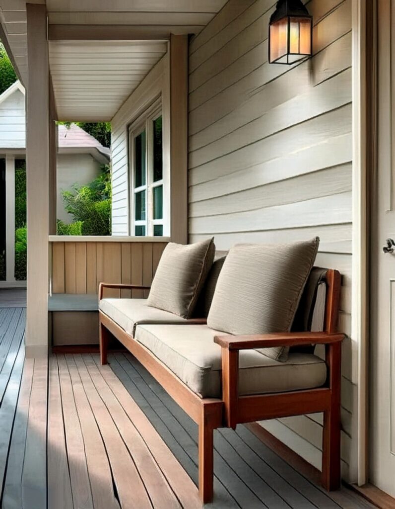 10 Customized & Unique Narrow Front Porch Ideas - Julie Ann Art