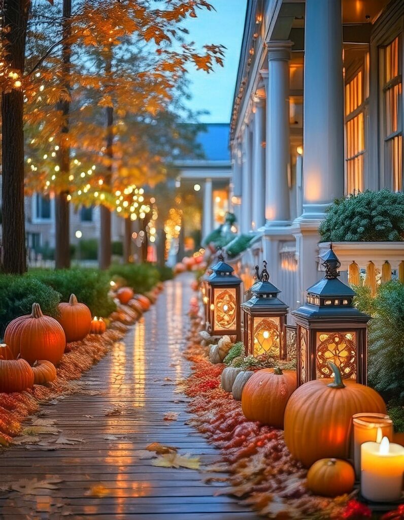 10 Welcoming Fall Porch Decor Ideas Easy & Cheap - Julie Ann Art