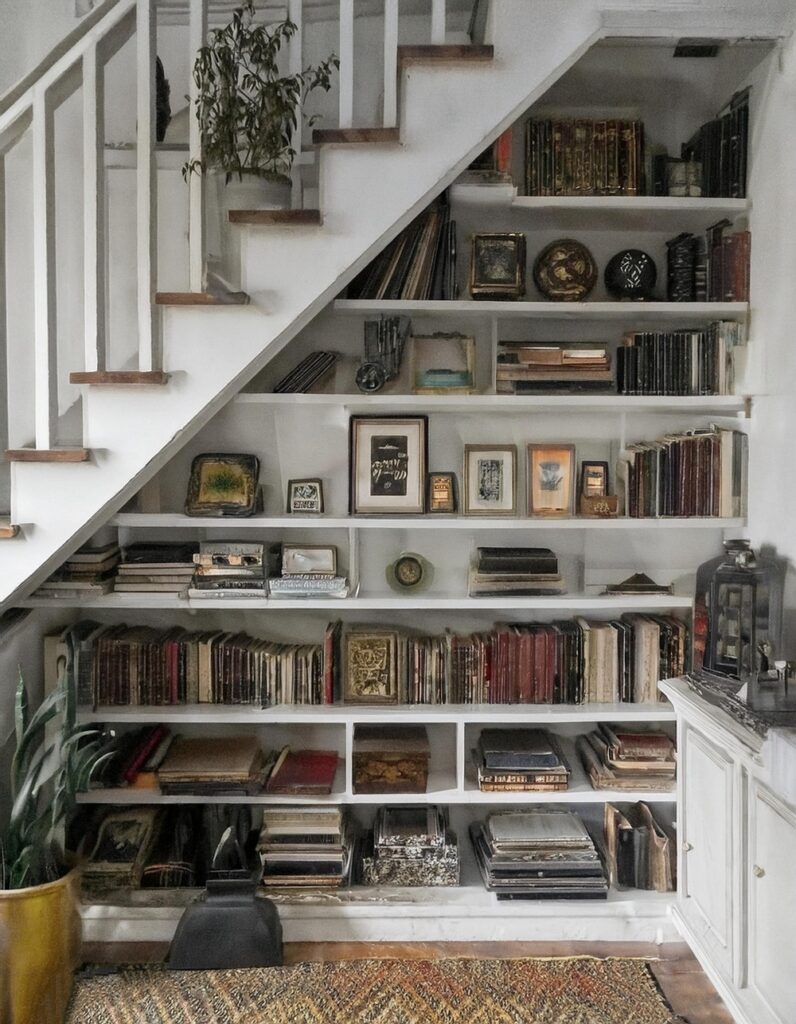 10 Space Saving Staircase Storage Under Stairs Ideas - Julie Ann Art