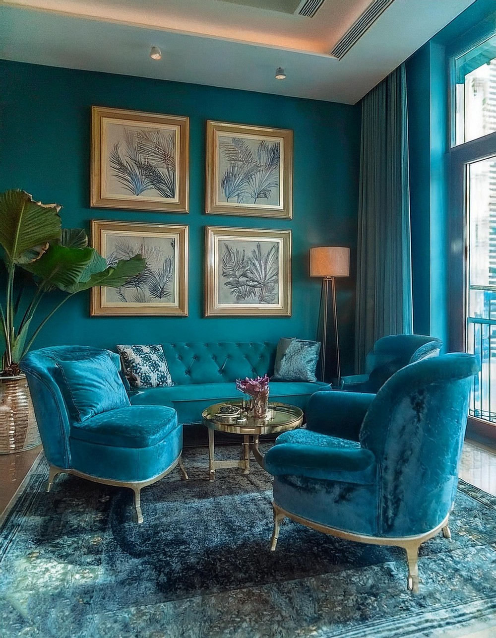 Chic Teal Metropolis Suite