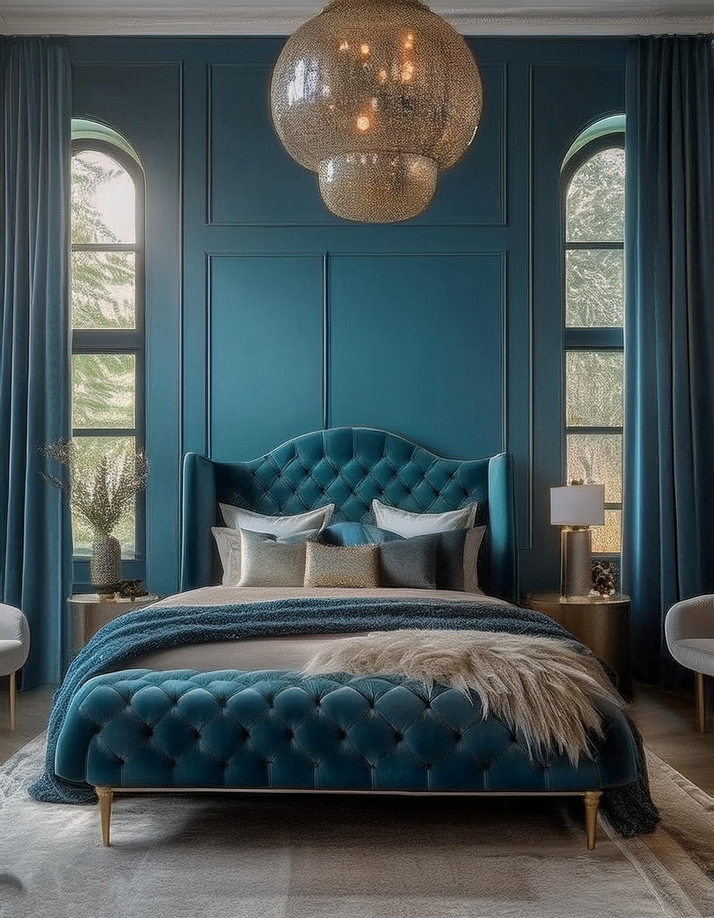 Luxurious Teal Loft