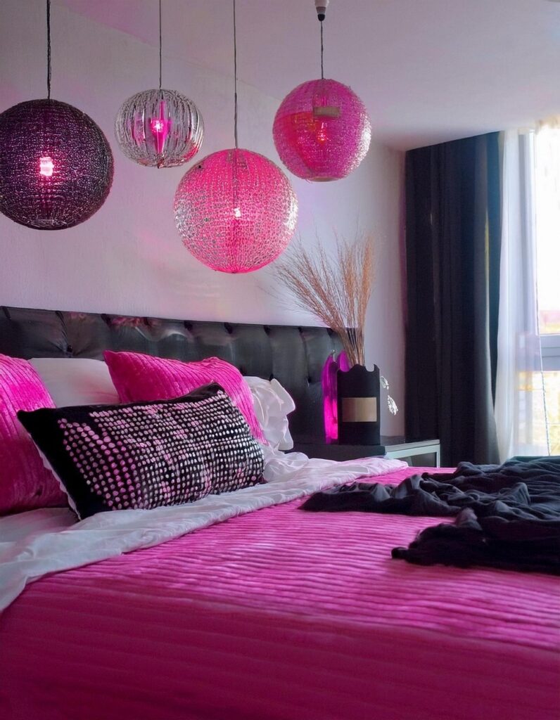 10 Feminine Style Pink And Black Bedroom Ideas - Julie Ann Art