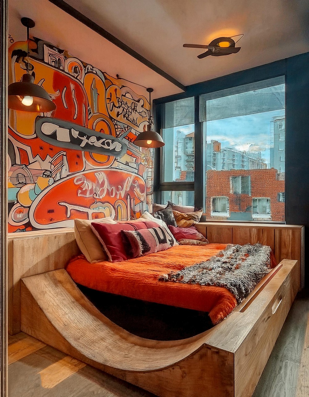 Skateboarder’s Haven Bedroom