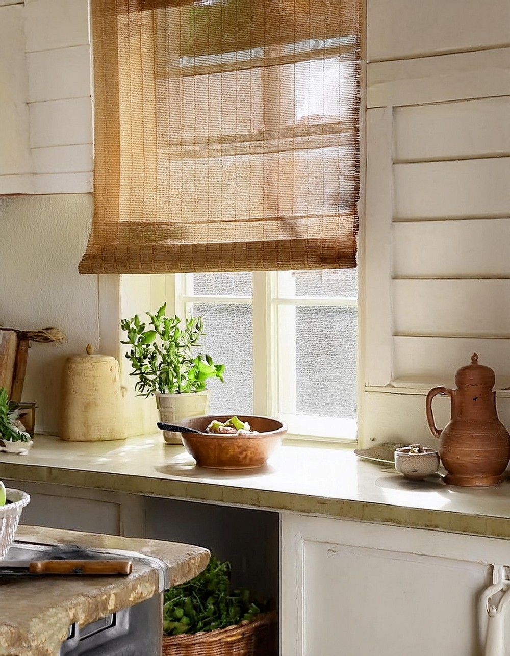 Textured Rattan Shades