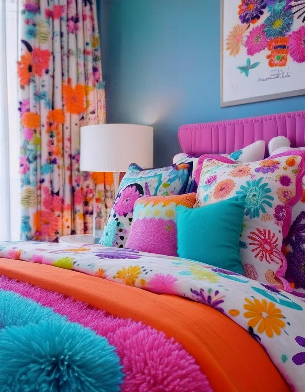 Vibrant Pom-Pom Adornments