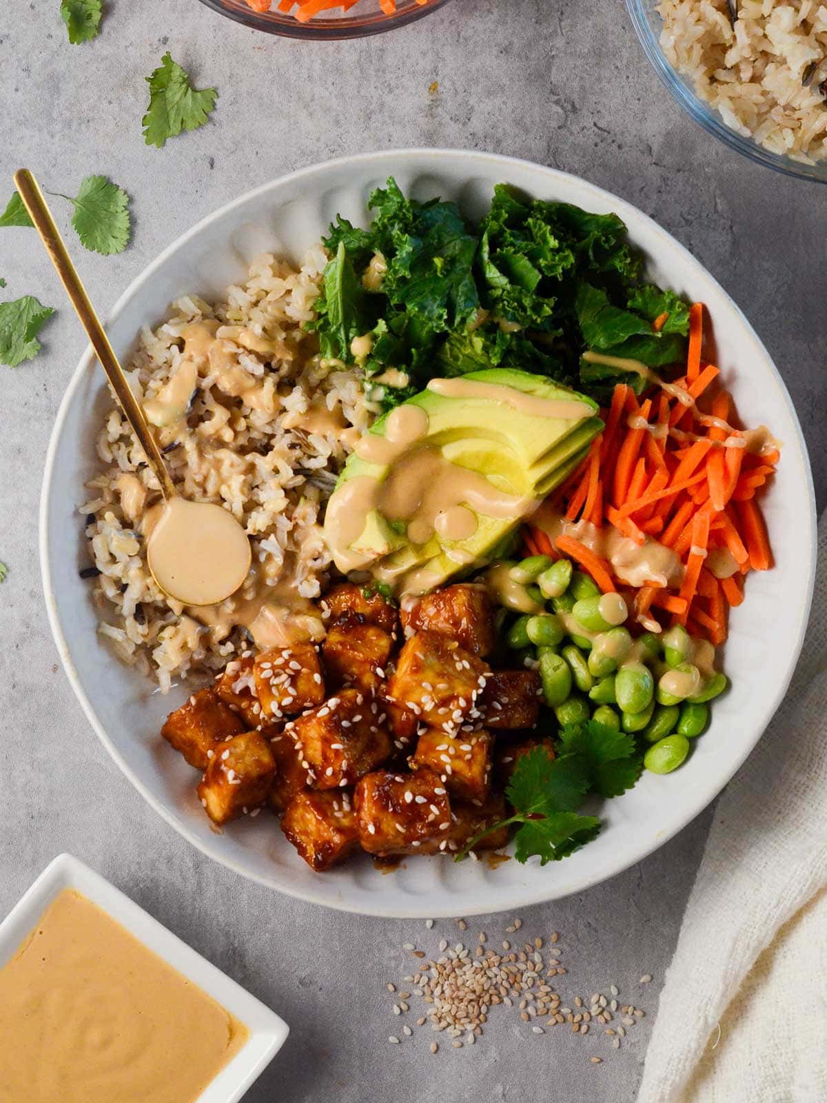 Asian Tofu Buddha Bowl