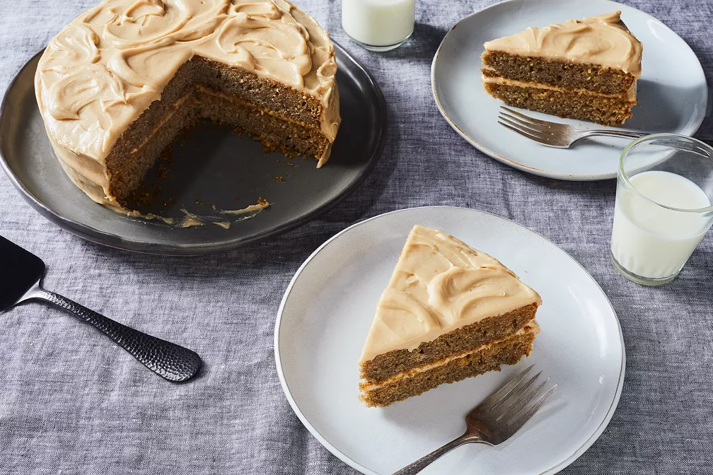 Banana Peel Cake With Brown Sugar Frosting