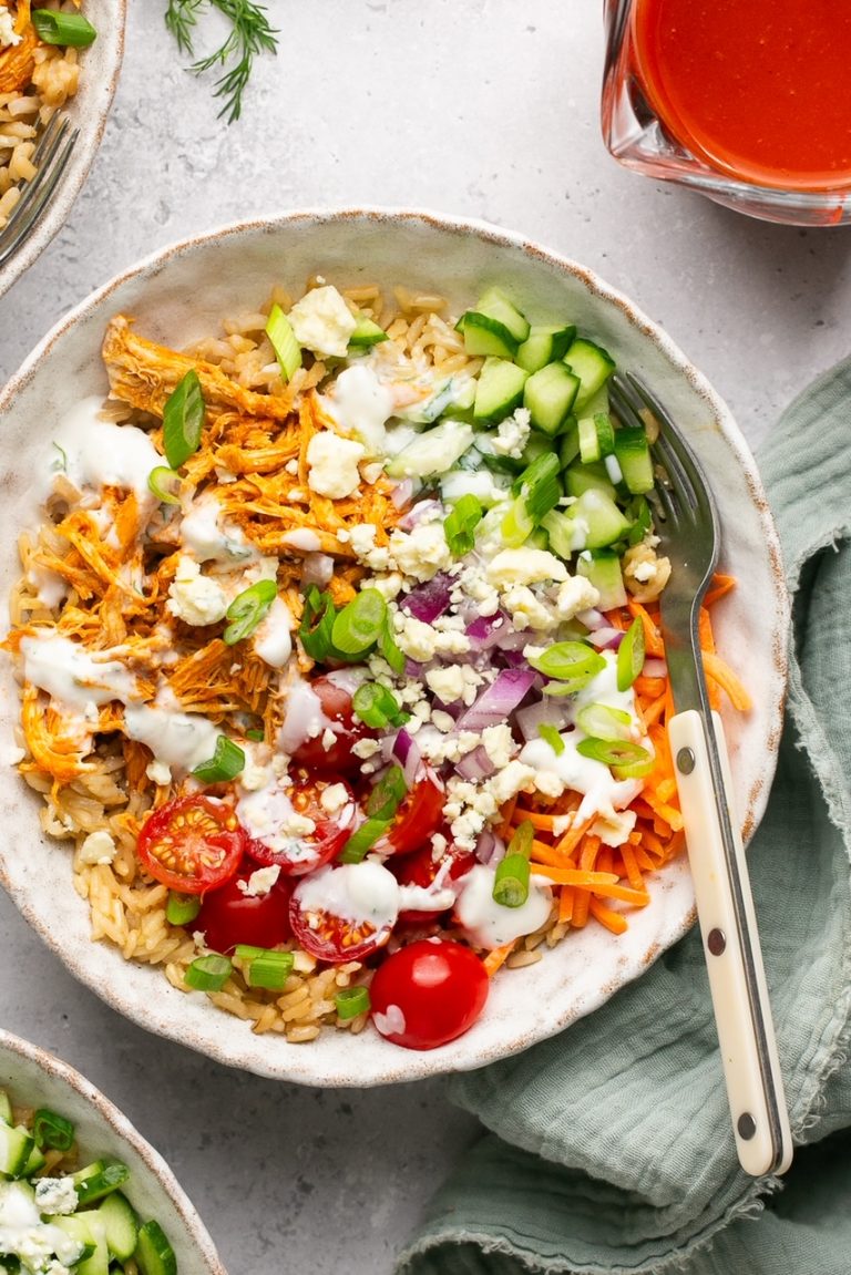 Buffalo Chicken Rice Bowls