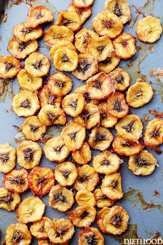 Homemade Baked Banana Chips