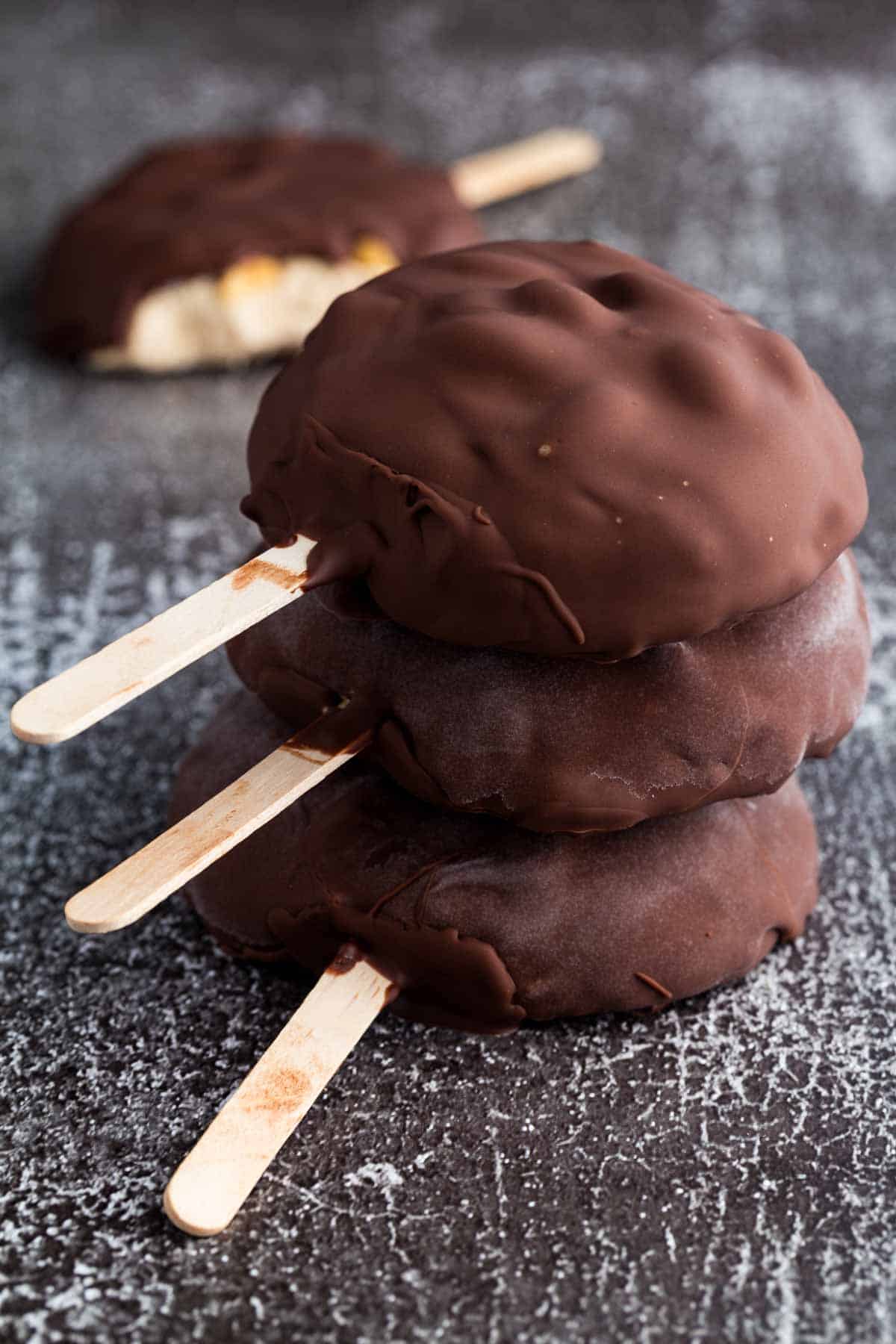 Peanut Butter Frozen Yogurt Bars