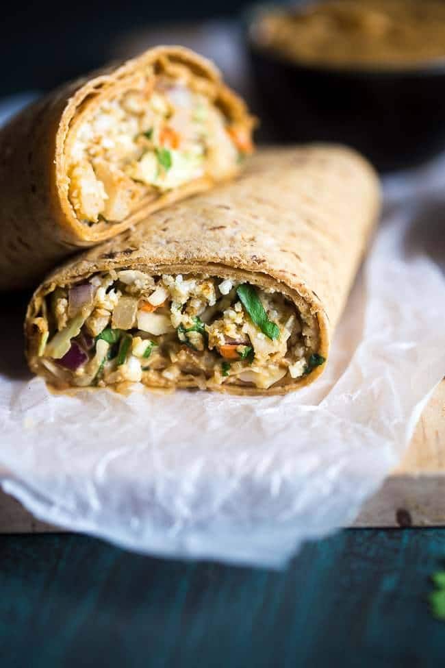 Thai Salad and Cauliflower Rice Wrap