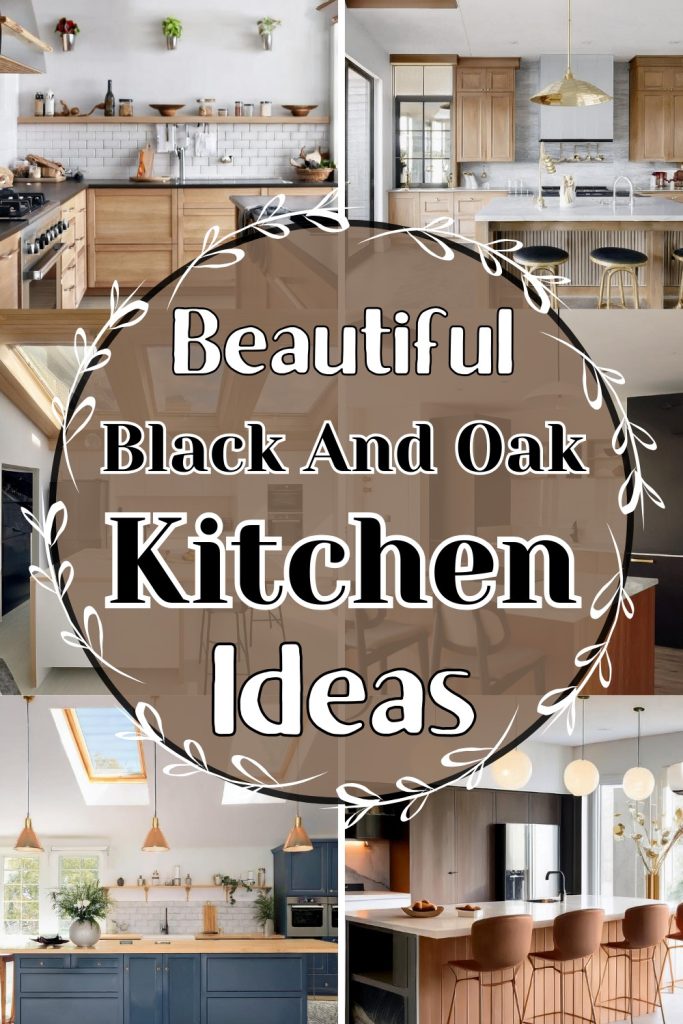 10 Beautiful Stylizing Black And Oak Kitchen Ideas Julie Ann Art