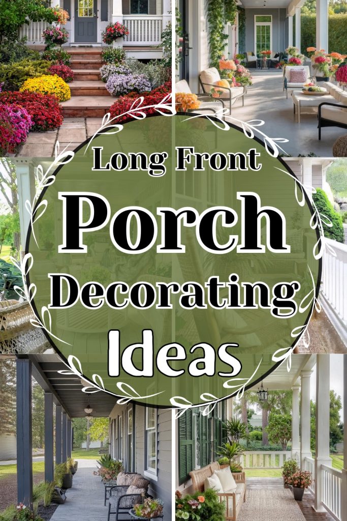 Fresh Look at 10 Long Front Porch Decorating Stylization Ideas